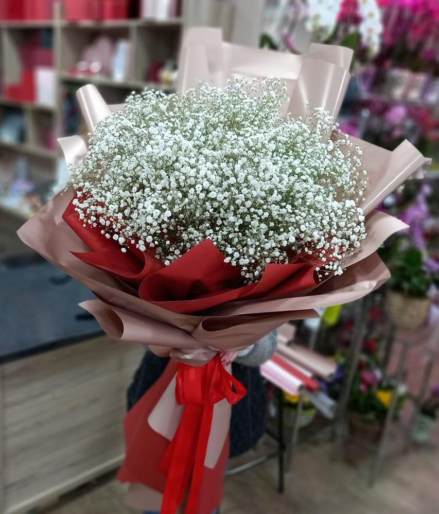 Букет Белые хлопья в Кучерле Букет цветов из: Гипсофила в Кучерле