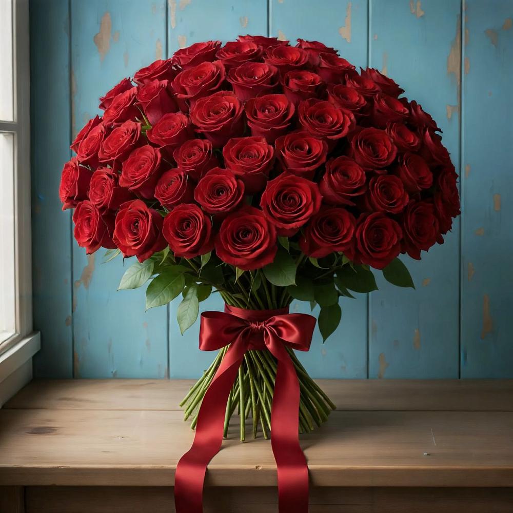 Букет Красные розы Блэк Меджик в Кучерле