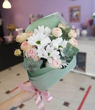 Букет милый в Кучерле Букет цветов из: Хризантемы и Розы в Кучерле