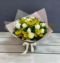 Букет цветов из:  Орхидеи и Розы в Кучерле