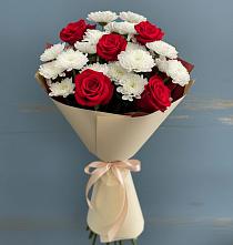 Букет цветов из:  Розы и Хризантемы в Кучерле