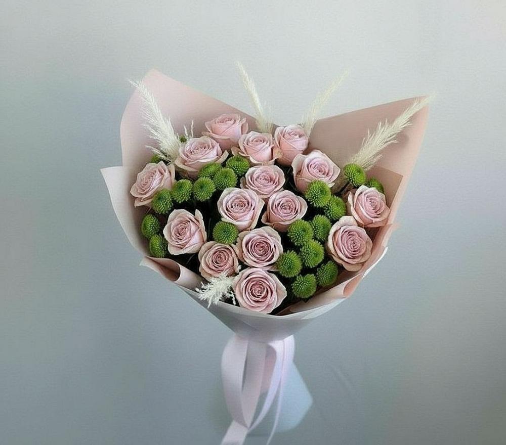 Букет цветов из: Розы и Хризантемы в Кучерле