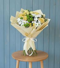 Букет цветов из:  Хризантемы и Розы #REPLACE_PRED# Кучерле