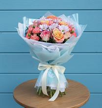 Букет цветов из:  Хризантемы и Розы в Кучерле