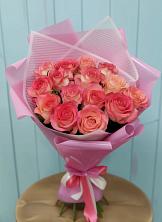 Букет 15 Розовых роз Равель в Кучерле