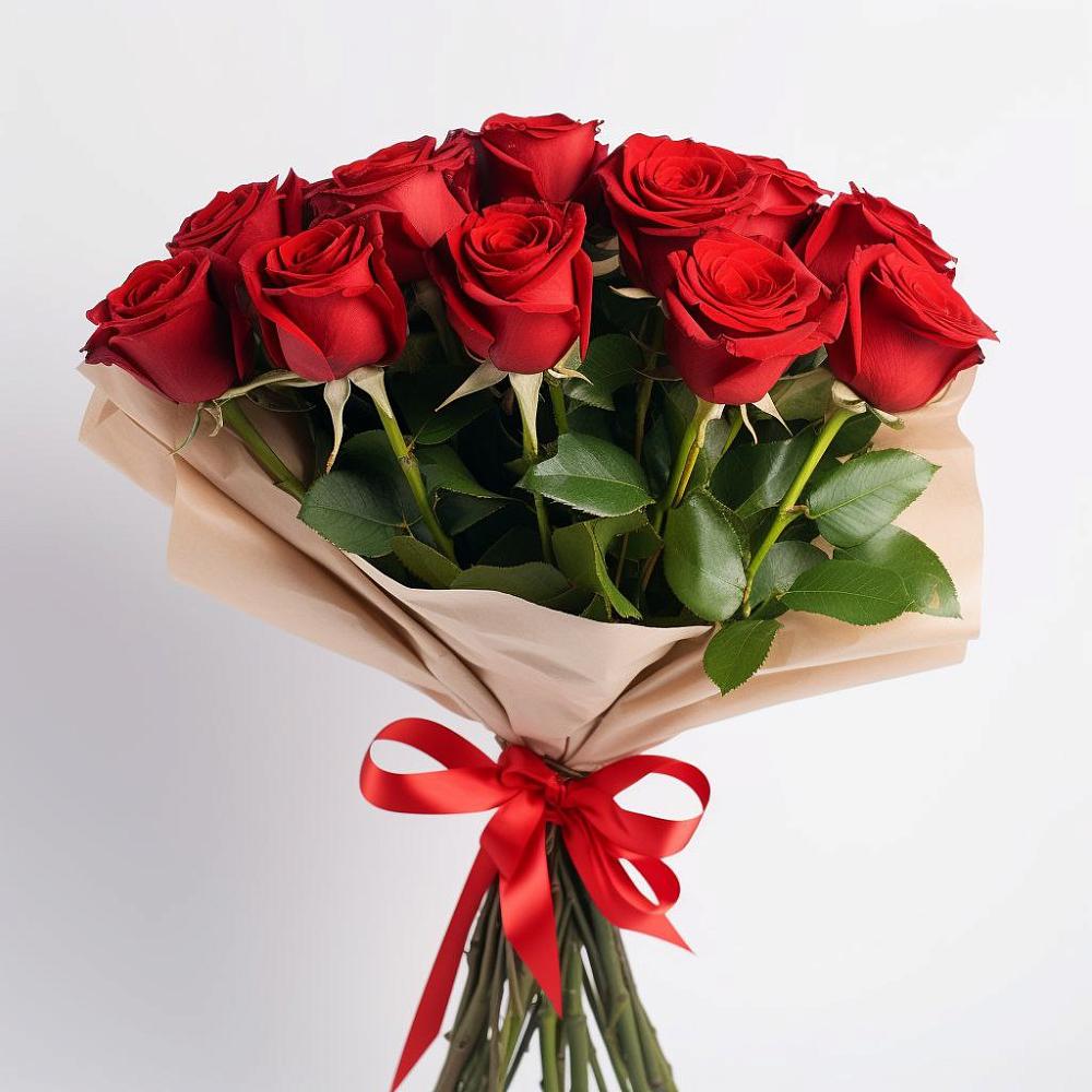 Букет 11 Красных роз Эдлесс Лав в Кучерле